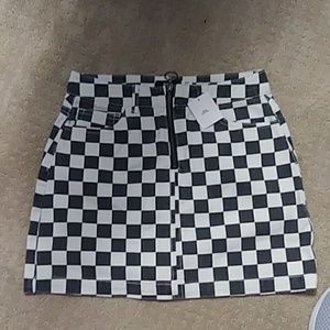 Checkered skirt